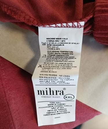Mihra Kadın Oysho Bisiklet Yaka Uzun Kol Desenli Baharlık Pijama Takımı 20104KL - 1 Adet