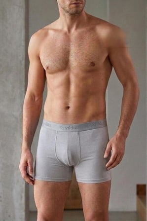 Yıldız Çamaşır Erkek Modal Likralı Boxer (36-37-38-39-40-41-42)- 6 Adet