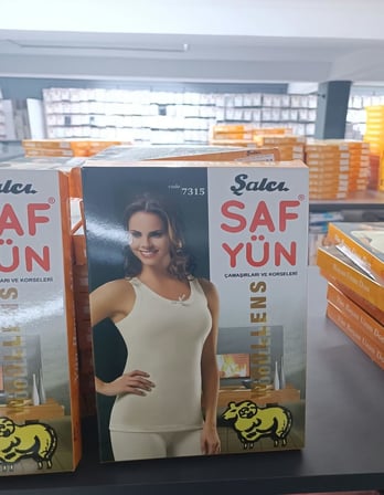 Şalçı Safyün Kadın %75 Yün Atlet İçlik 7315 - 1 Adet