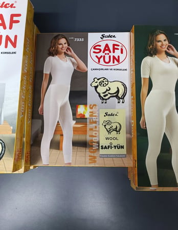 Şalçı Safyün Kadın %75 Yün Uzun Don İçlik 7335 - 1 Adet