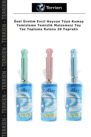 Özel Üretim Evcil Hayvan Tüyü Kumaş Temizleme Temizlik Malzemesi Tüy Toz Toplama Rulosu 20 Yapraklı