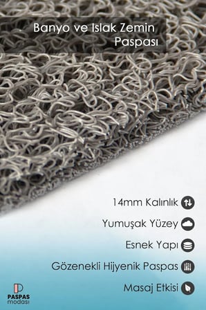 Deniz Kabuğu Banyo Paspası 40x60 cm Mavi