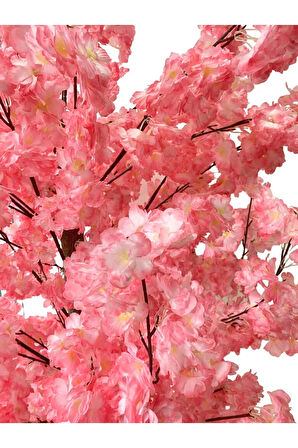 Kırık Pembe Bahar Dalı 180 Cm 30x30 Metal Saksı