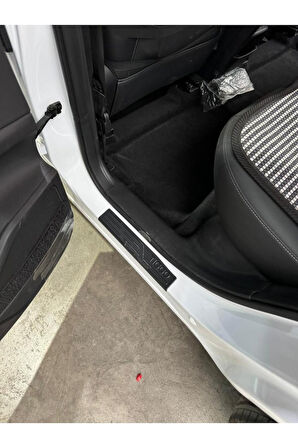 Chery Tiggo 8 Pro Plasik Yapışkanlı Araba Kapı Eşiği 4'lü Siyah
