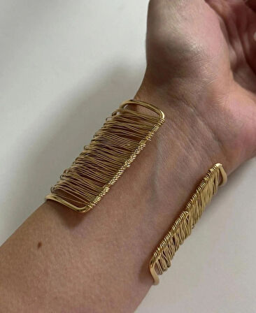 ÇOKLU GÖRÜNÜM TEL GOLD BİLEZİK BİLEKLİK