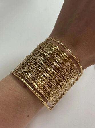 ÇOKLU GÖRÜNÜM TEL GOLD BİLEZİK BİLEKLİK