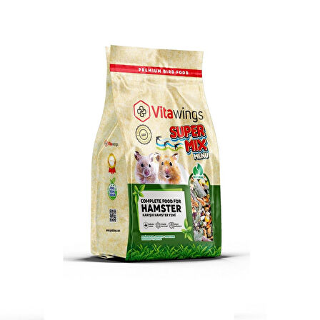 Vitawings Süper Mix Menü Hamster Yemi 400 Gr