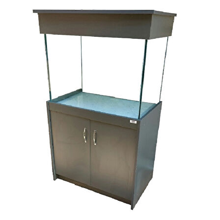Kanki Pet Mobilyalı 80 x 50 x 60 cm (240 Litre) Antrasit