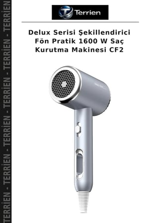 Delux Serisi Şekillendirici Fön Pratik 1600 W Saç Kurutma Makinesi CF2