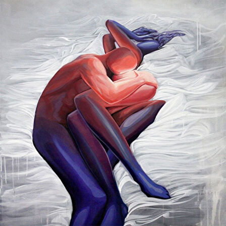 Canvas Sevgi Işığı Sayılarla Boyama Seti  Kasnaklı 40 x 50 cm