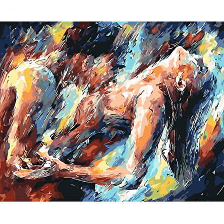 Canvas Tutku 2 Sayılarla Boyama Seti  Kasnaklı 40 x 50 cm