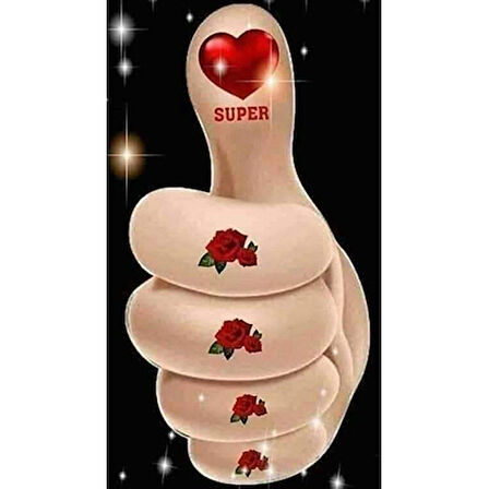 Canvas Süper El Sayılarla Boyama Seti  Kasnaklı 40 x 50 cm