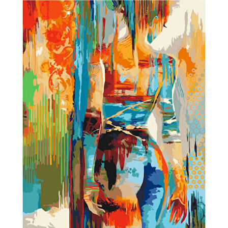 Canvas Tutku 6 Sayılarla Boyama Seti  Kasnaklı 40 x 50 cm