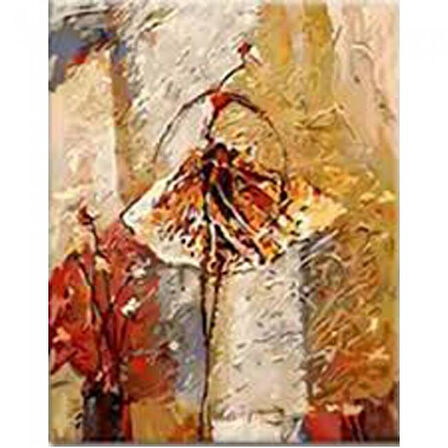 Canvas Çöl Dansı 1 Sayılarla Boyama Seti  Kasnaklı 40 x 50 cm