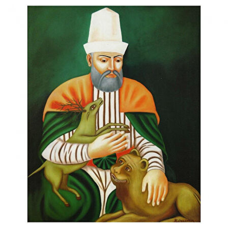 Canvas Özün Hikmeti Sayılarla Boyama Seti  Kasnaklı 40 x 50 cm