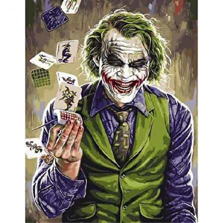 Canvas Joker Sayılarla Boyama Seti  Kasnaklı 40 x 50 cm