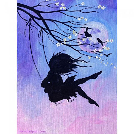 Canvas Salincak Sayılarla Boyama Seti  Kasnaklı 40 x 50 cm