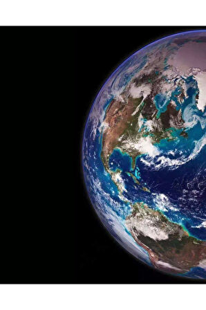 Canvas Dünya Sayılarla Boyama Seti   Kasnaklı 40 x 50 cm