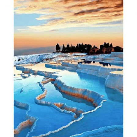 Canvas Pamukkale Sayılarla Boyama Seti  Kasnaklı 40 x 50 cm