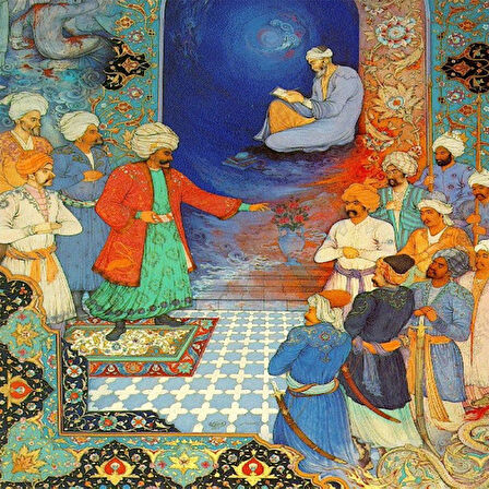 Canvas Osmanlı Fermanı Sayılarla Boyama Seti  Kasnaklı 40 x 50 cm