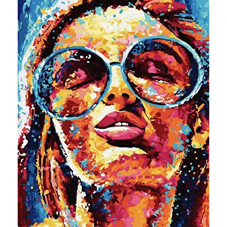 Canvas Aslının Rüyası Sayılarla Boyama Seti  Kasnaklı 40 x 50 cm