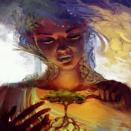 Canvas Doğa Ana Sayılarla Boyama Seti  Kasnaklı 40 x 50 cm