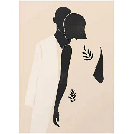 Canvas Kadının Esareti 2 Sayılarla Boyama Seti  Kasnaklı 40 x 50 cm