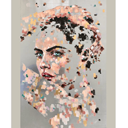 Canvas Sihirli Dokunuşlar Sayılarla Boyama Seti  Kasnaklı 40 x 50 cm