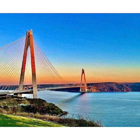 Canvas Köprü Sayılarla Boyama Seti  Kasnaklı 40 x 50 cm