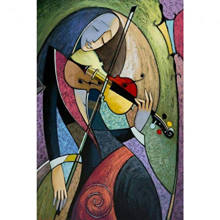 Canvas Violet Sayılarla Boyama Seti Kasnaklı 40 x 50 cm