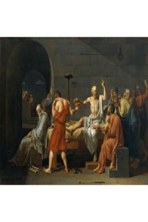 Canvas Sokratesin Ölümü Sayılarla Boyama Seti   Kasnaklı 40 x 50 cm
