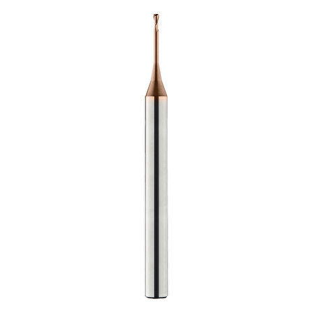 2.5x10x4x50mm KRAFT 2 AĞIZ DÜZ MİKRO KARBÜR FREZE