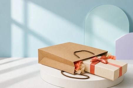 Premium 180 Gr Kraft Kağıt Çanta – Burgu İp Saplı Şık Hediye ve Alışveriş Çantası 50 ADET 18 X 25 X 6