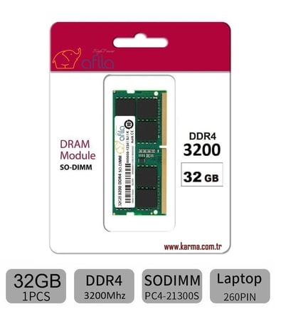 Acer Aspire 3 A315-51 Serisi Uyumlu 32GB Uyumlu Bellek (RAM)