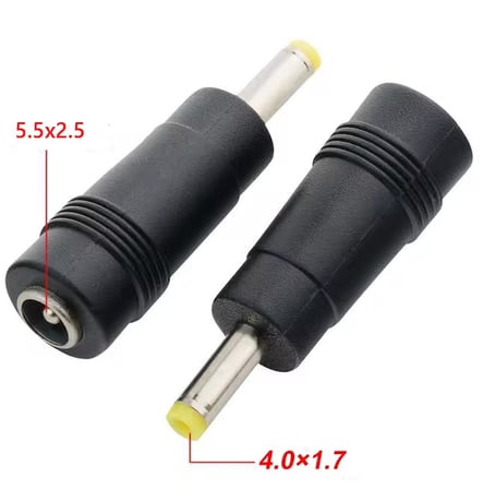 5.5*2.5mm to 4.0*1.7mm 65w Dc to Dc Connector (Adaptör Kablo ucu Çevirici)