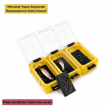 Mıknatıslı Modüler Malzeme Kutusu - Sarı