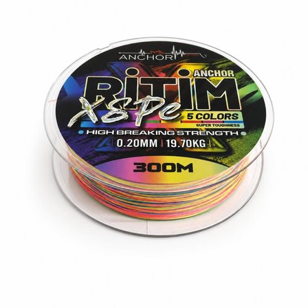 İp Örgü Misina - 8 Kat - Anchor Ritim X8 - 300mt - Ebruli - 0.20mm