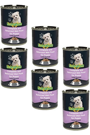 Puppy Kuzu Etli Yavru Köpek Konservesi 400 gr (6 Adet)