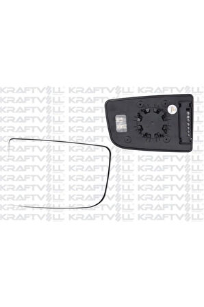 Dıs Dıkız Ayna Camı Elektırıklı Isıtmalı Sag Convex Camlı Crafter-Sprınter (06->>)