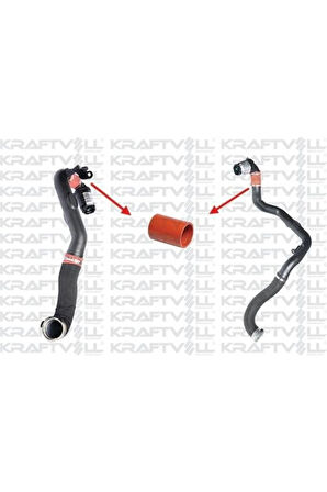 Turbo Hortumu Kucuk Sılıkon 52MM x 9cm Plastık Parca Master Iıı 2,3dcı Movano B 2,3