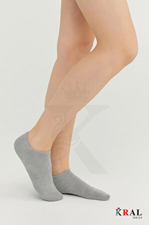 Kadın - Erkek Düz Desen (6 ÇİFT) Pamuklu Beden Mevsimlik Terletmez Görünmez Çorap