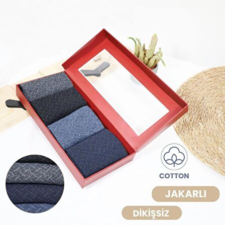 Erkek Çorap Cotton Dikişsiz Jakarlı Mevsimlik Uzun Çorap