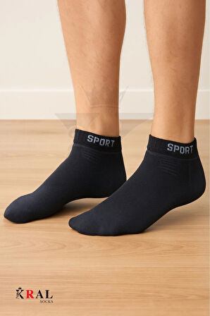 Erkek Unisex 6 Çift Pamuklu Basic Derbili Pamuklu Çorap
