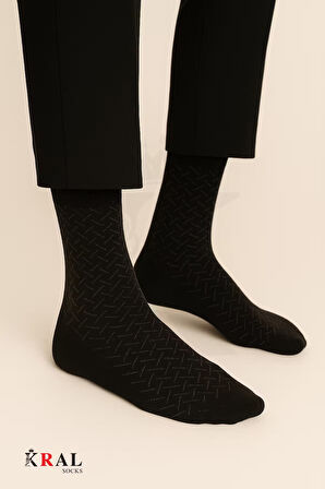 Erkek Çorap Cotton Dikişsiz Jakarlı Mevsimlik Uzun Çorap