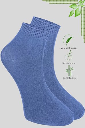 Erkek Bambu Çorap Patik Düz Desen Dikişsiz Dokuma Parfümlü Kısa Çorap