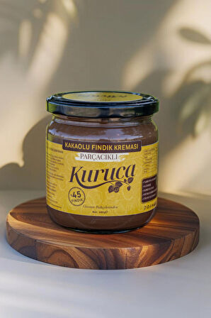 Kuruca Kakaolu Fındık Kreması %45 Fındık 400 g (Giresun Fındığı, Katkısız)