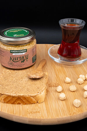 Kuruca Şekersiz Fındık Ezmesi %100 Fındık Kahvaltılık Sürülebilir (Vegan ve Vejetaryen, Giresun Fındığı)