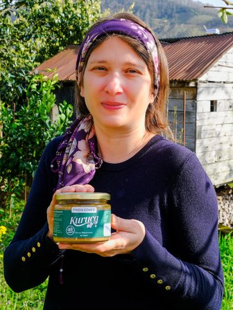 Kuruca %80 Fındık Ezmesi 250 g (Katkısız, Sadece Pancar Şekeri ve Fındık, Vegan ve Vejetaryen)