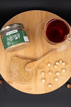 Kuruca %80 Fındık Ezmesi 250 g (Katkısız, Sadece Pancar Şekeri ve Fındık, Vegan ve Vejetaryen)