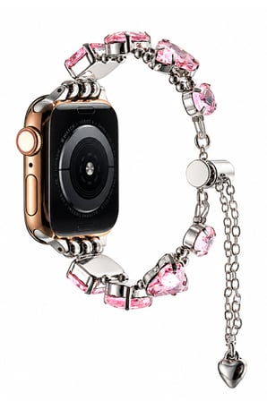 Apple Watch 12 11 10 46mm 9 8 7 6 SE Ultra Uyumlu 42-44-45-49mm Uyumlu Taşlı Renkli Kordon